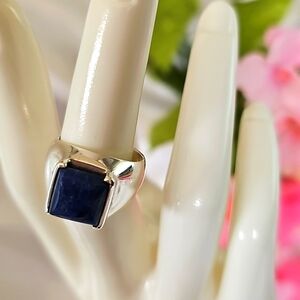 Silpada R0942 925 Sterling Silver Blue Sodalite Ring  Size 7